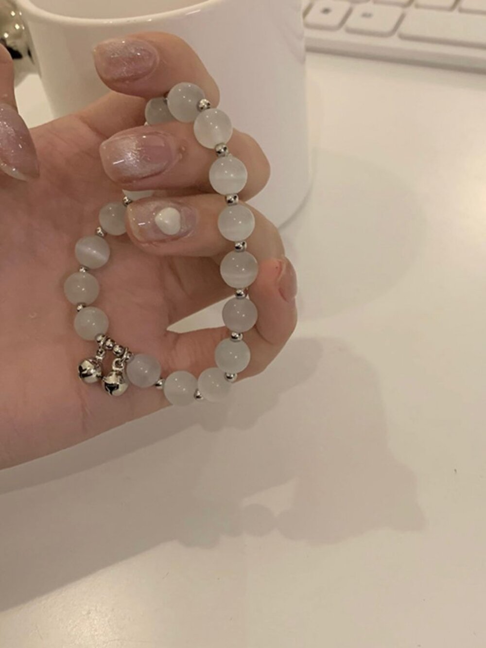 crystal beads bracelet cute floral